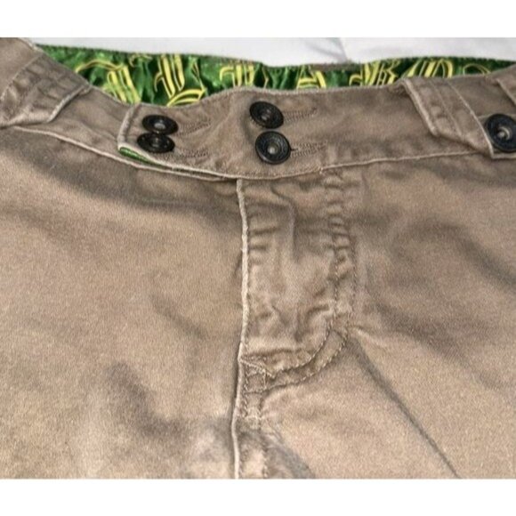 Billabong Brown Button-Fly Womens Shorts Size 1 - Picture 3 of 8